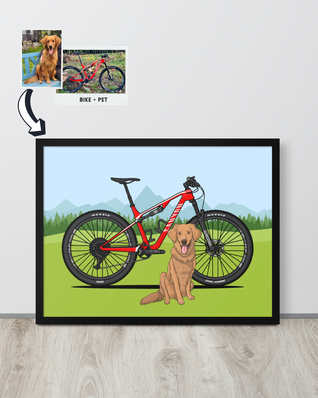 Custom Bike + Pet Artwork
