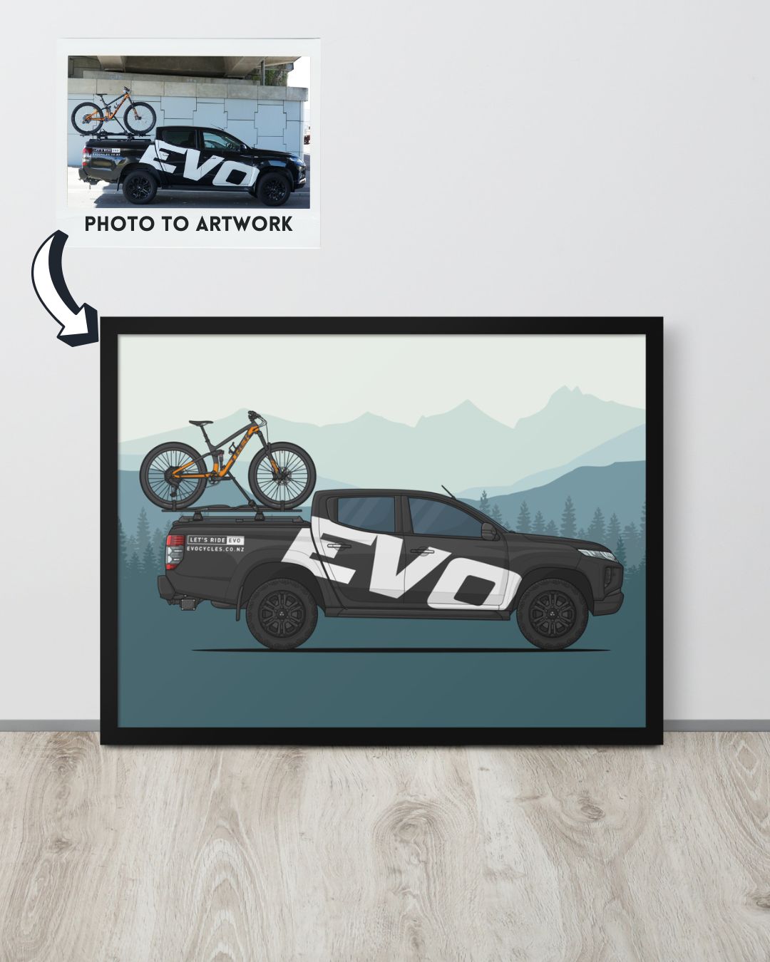 Custom Bike + Car Artwork