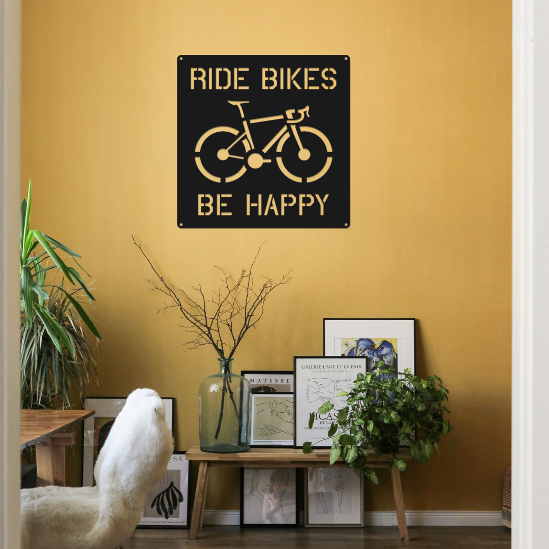 Personalized Road Bike Metal Sign: Custom Cycling Art, Bike Shop Decor