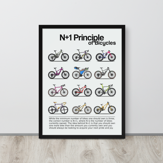 N+1 Principle of Bicycles Print