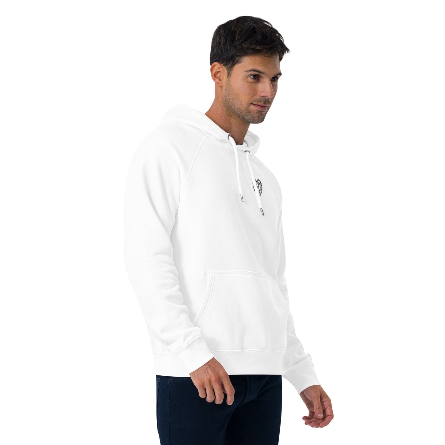 I Love Bikes Embroidery | Eco Raglan Hoodie