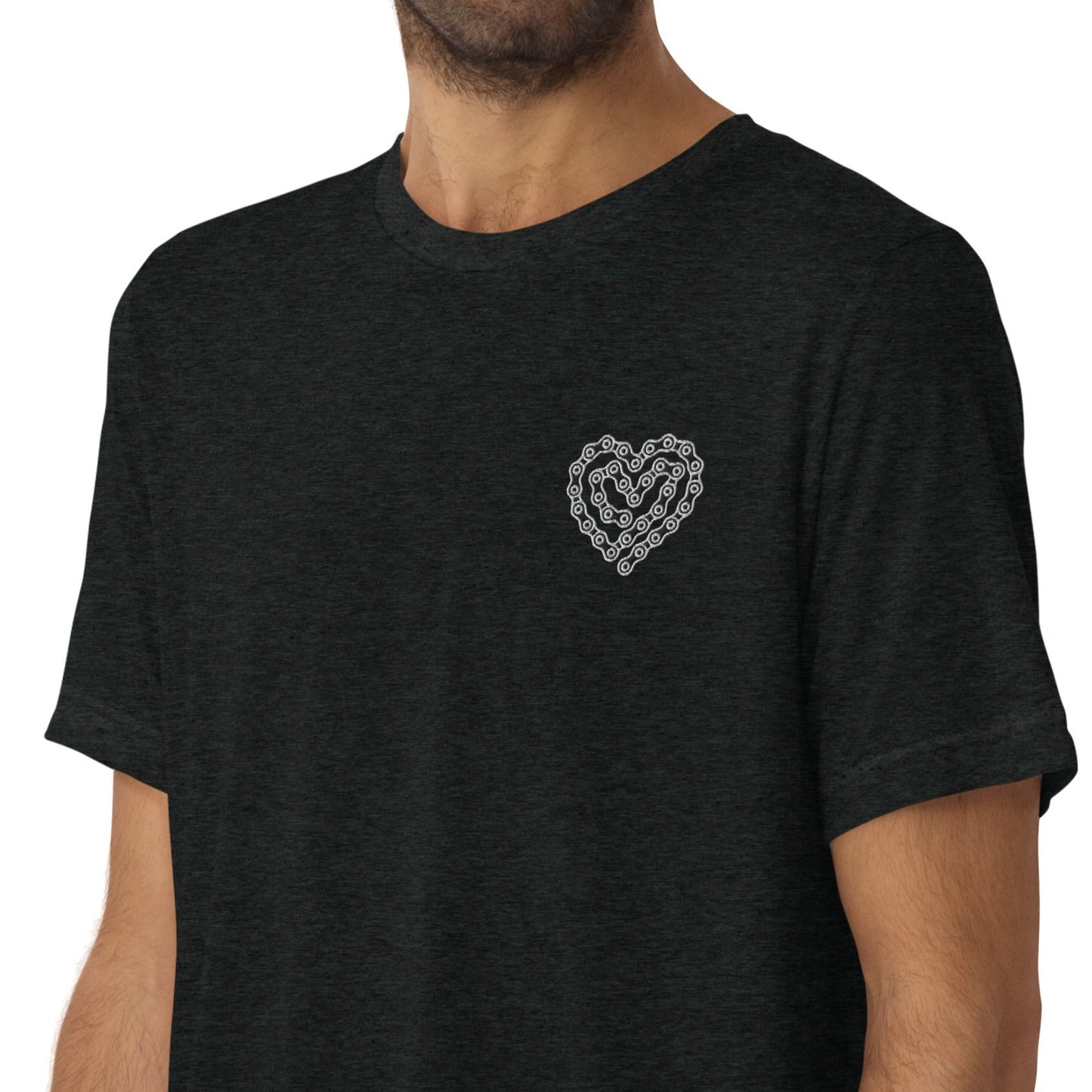 Embroidery I Love Bikes | Tri-Blend Tee