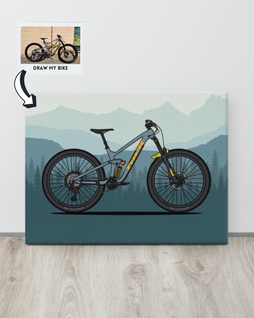 Draw My Bike Personalized Print Stand Out Bikes