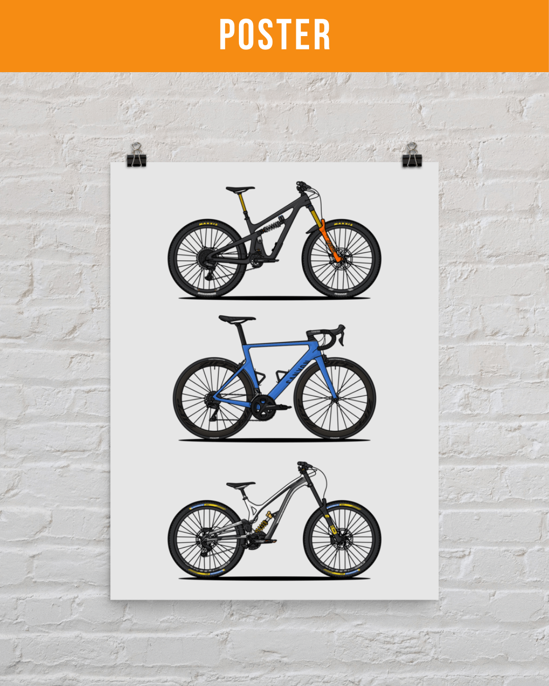 Draw My Bikes (3) | Personalized Print