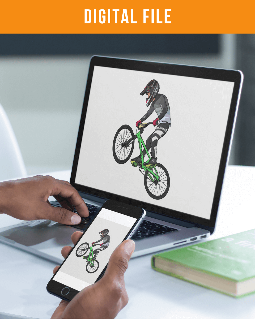 Custom Action Shot Artwork | Personalized Print