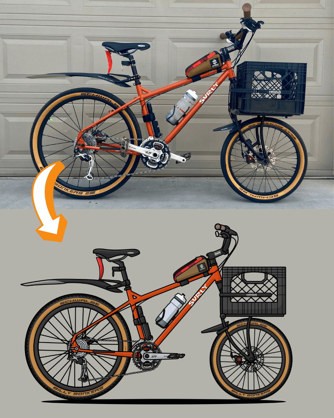 Draw My Bikes (4) | Personalized Print