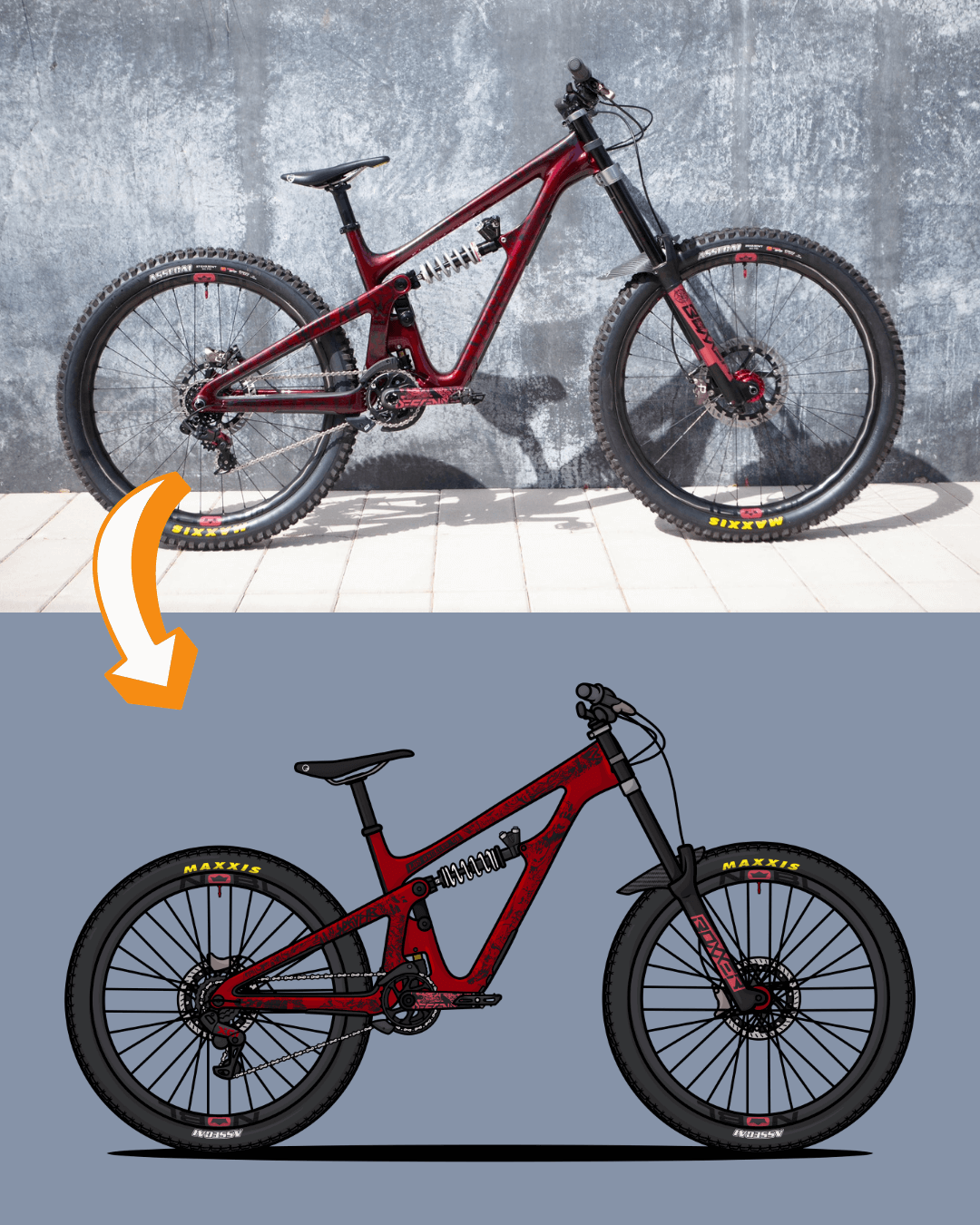 Custom 4 Bike Artwork