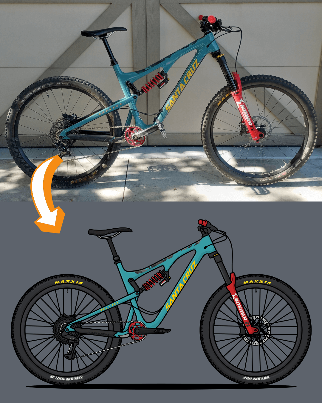 Custom 4 Bike Artwork
