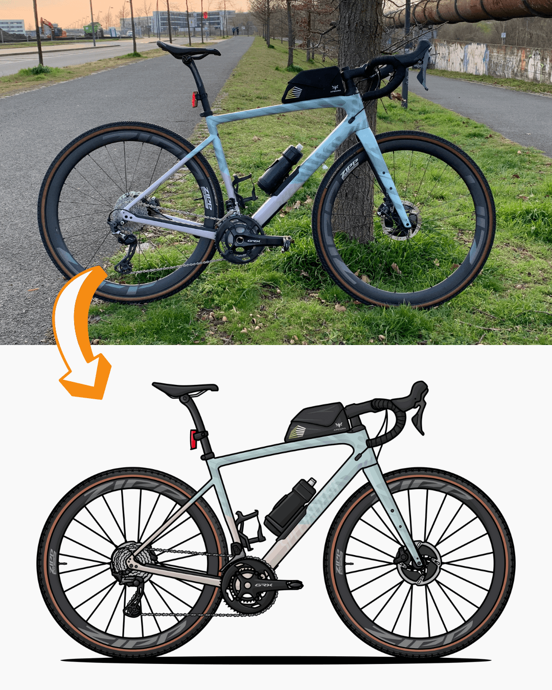 Draw My Bike | Personalized Digital Artwork