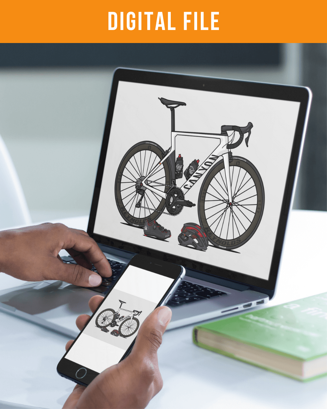 Custom Bike + Gear Artwork