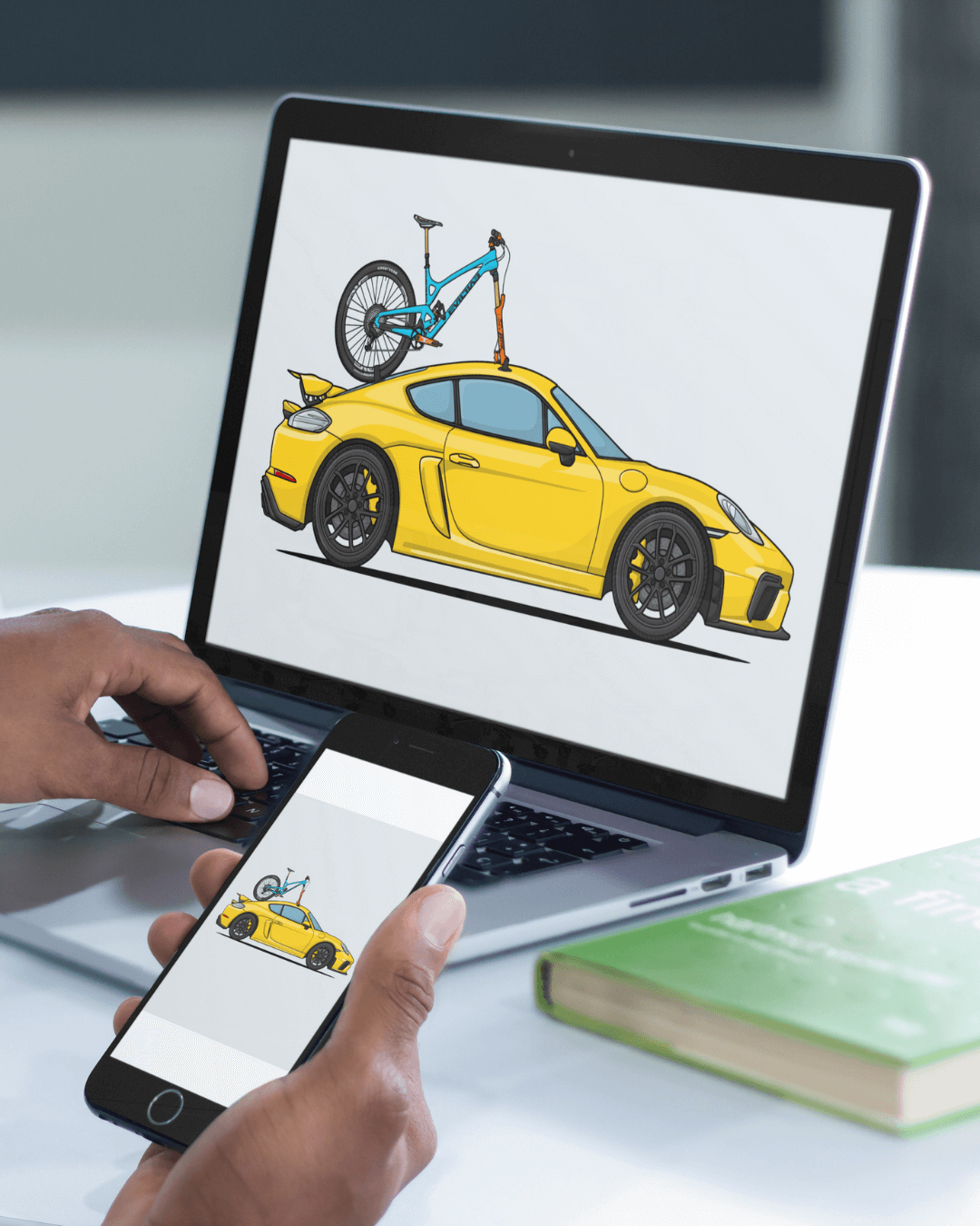 Draw My Car + Bike | Personalized Digital Artwork