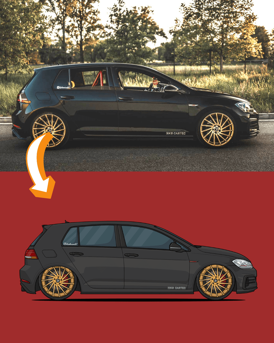 Draw My Car | Personalized Digital Artwork