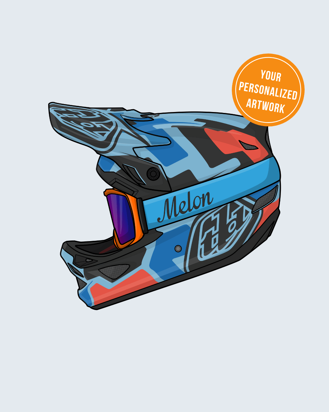 Draw My Helmet | Personalized Digital Artwork