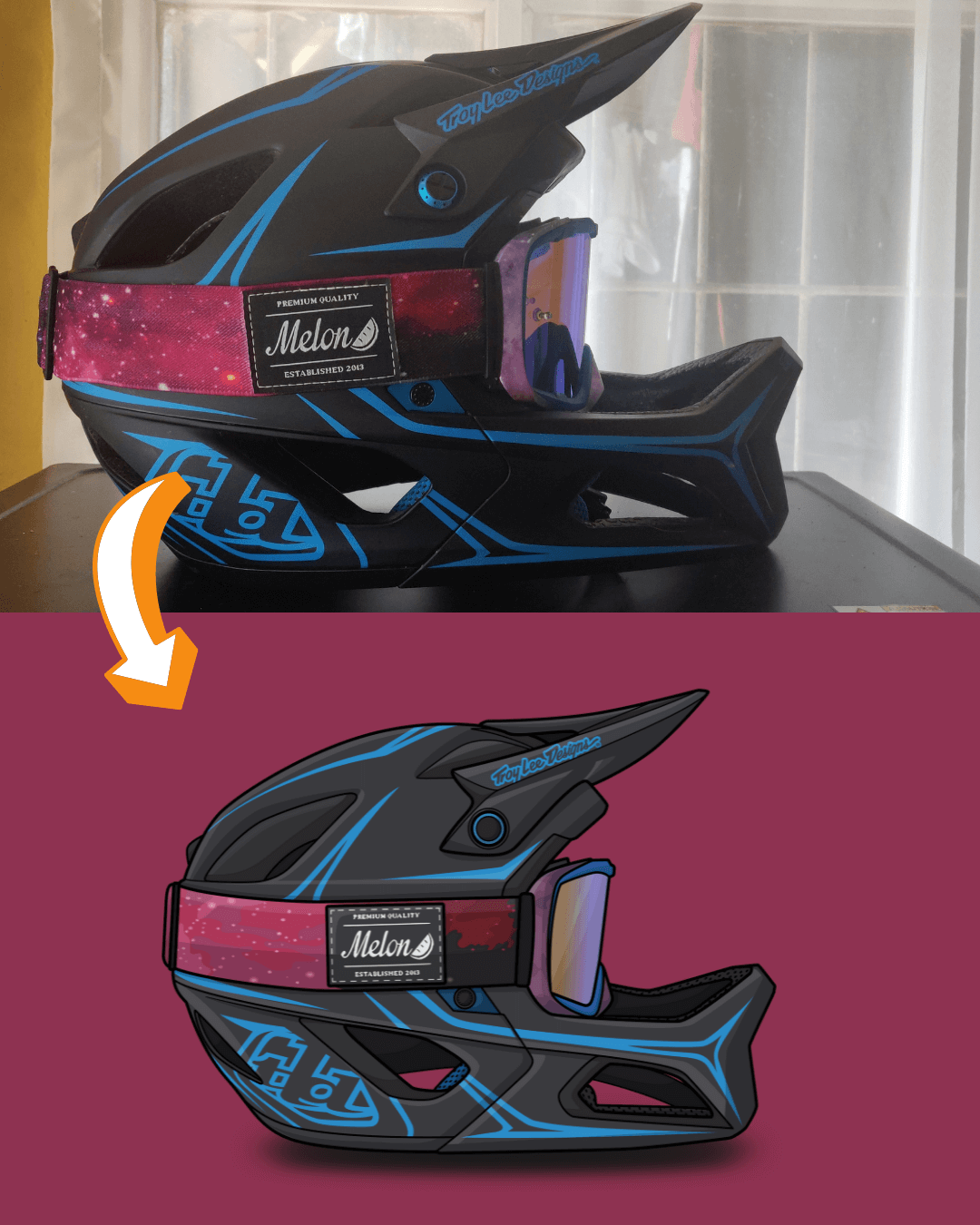 Custom Helmet Artwork | Personalized Print