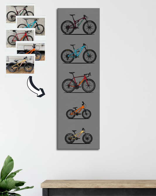 Draw My Bikes (3-5) | Personalized Canvas