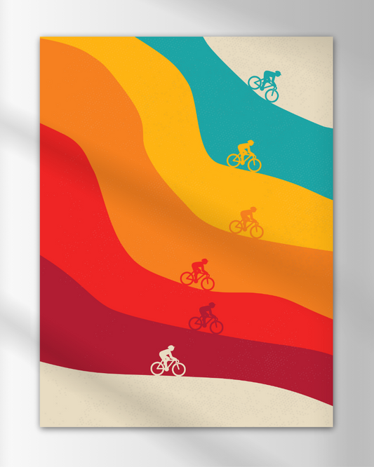 Retro Cycling Print