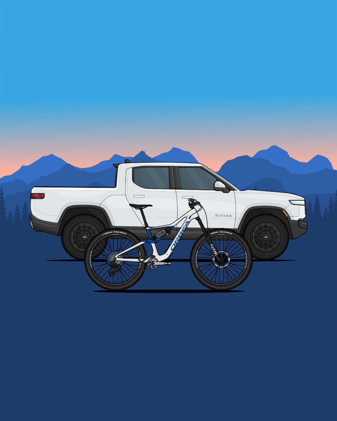 Custom Bike + Car Artwork