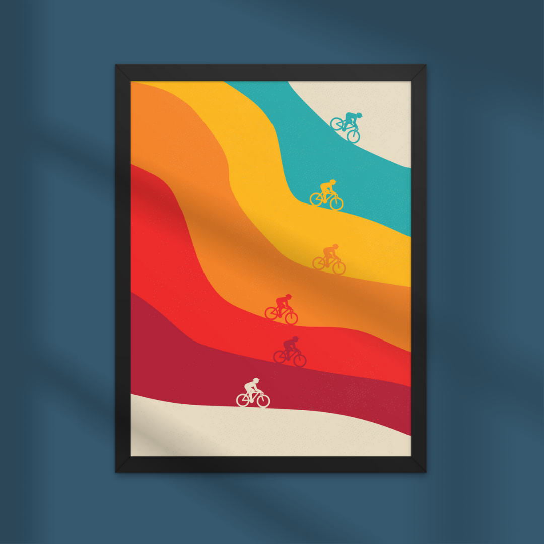 Retro Cycling Print