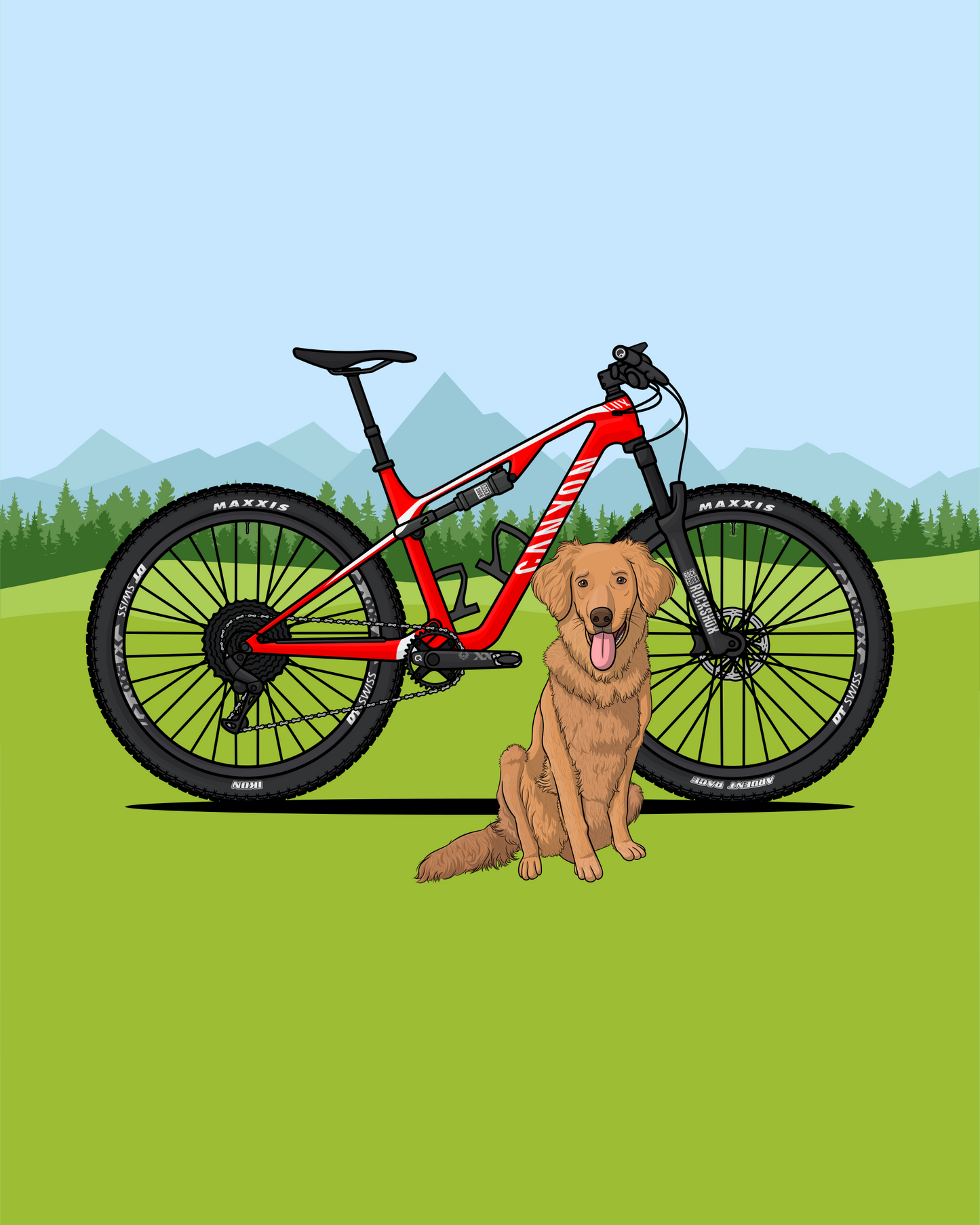 Custom Bike + Pet Artwork