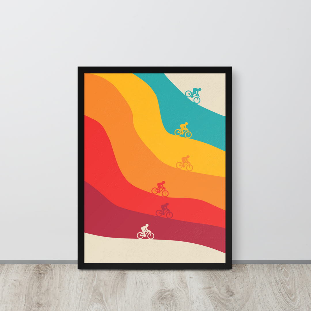 Retro Cycling Print