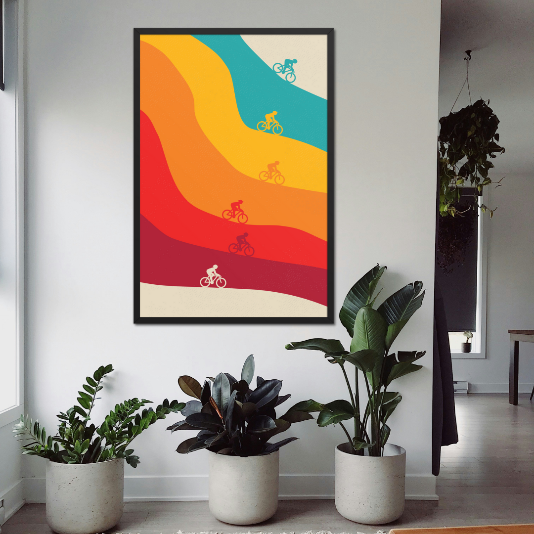 Retro Cycling Print