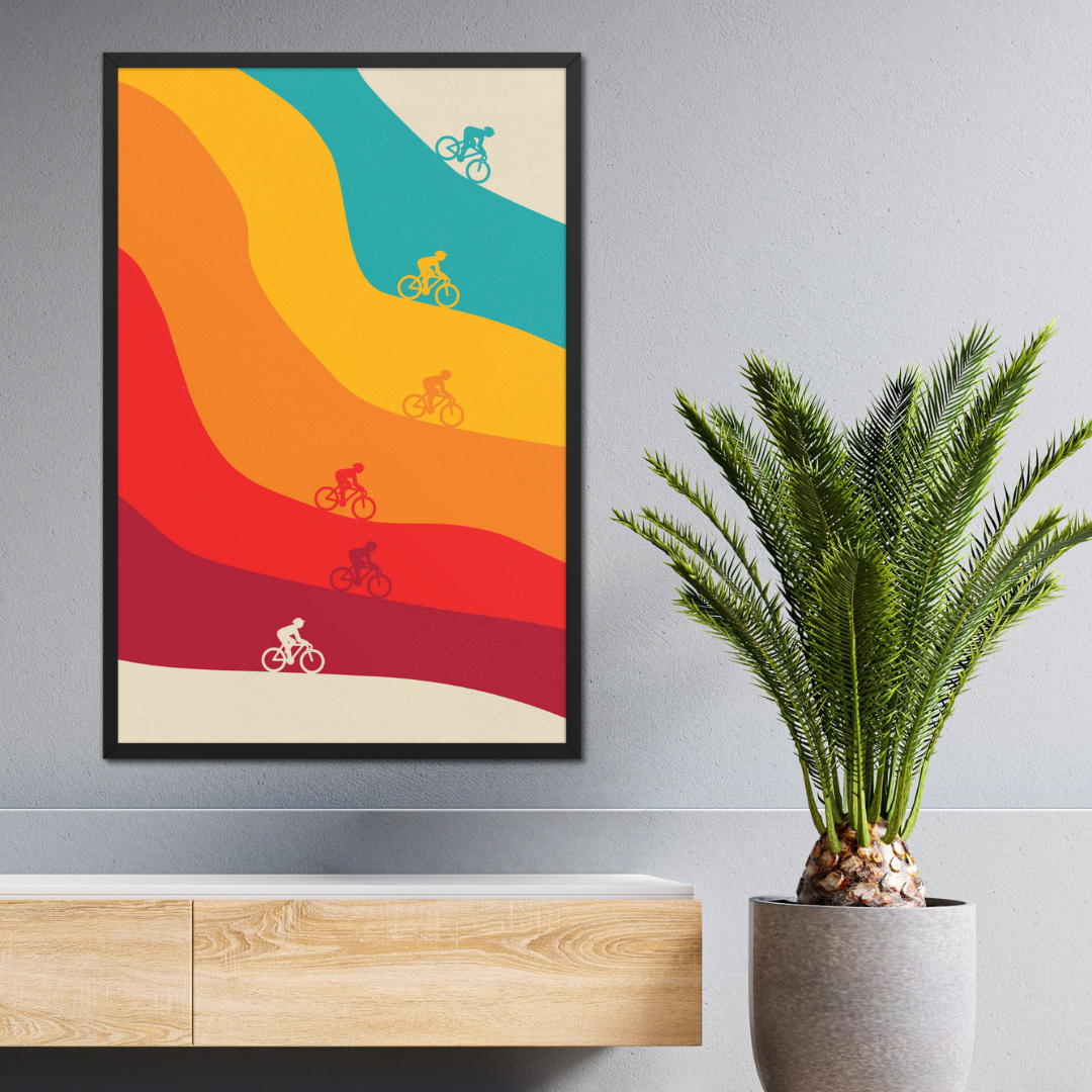 Retro Cycling Print