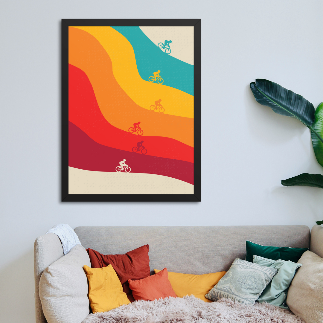Retro Cycling Print