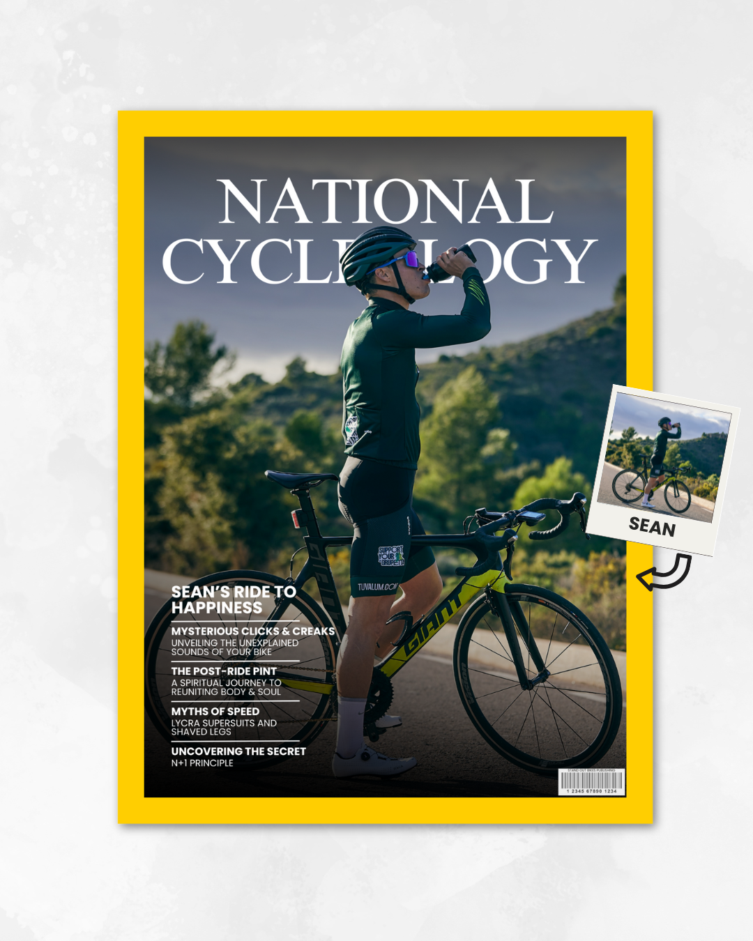 Custom Cycling Magazine Parody Print Cover