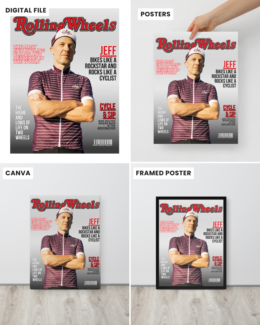 Custom Cycling Magazine Parody Print Cover