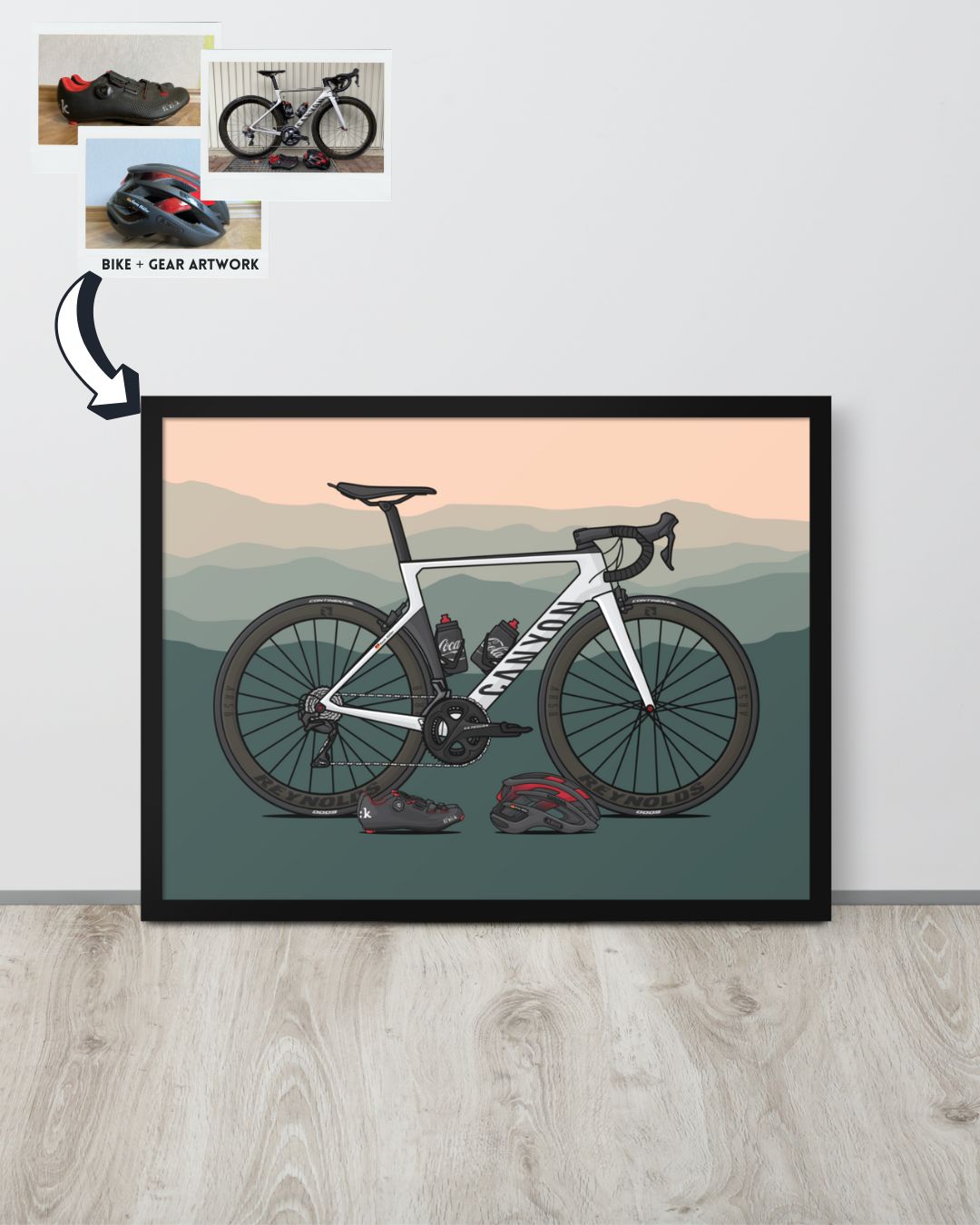 Custom Bike + Gear Artwork