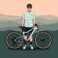 Custom Bike + Rider Artwork