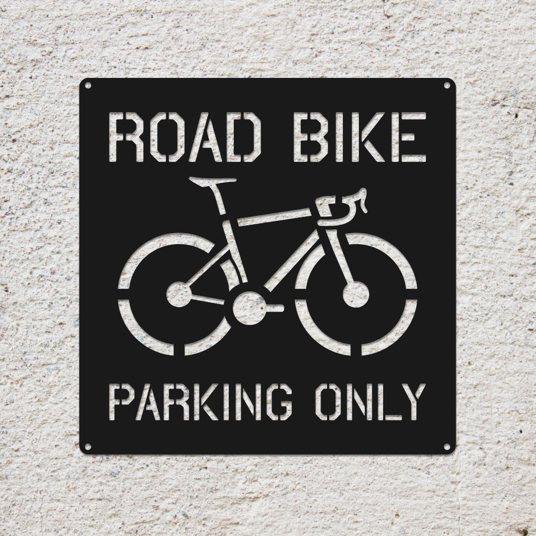 Personalized Road Bike Metal Sign: Custom Cycling Art, Bike Shop Decor