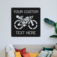 Custom Bikepacking Metal Sign: Adventure Cycling Wall Art