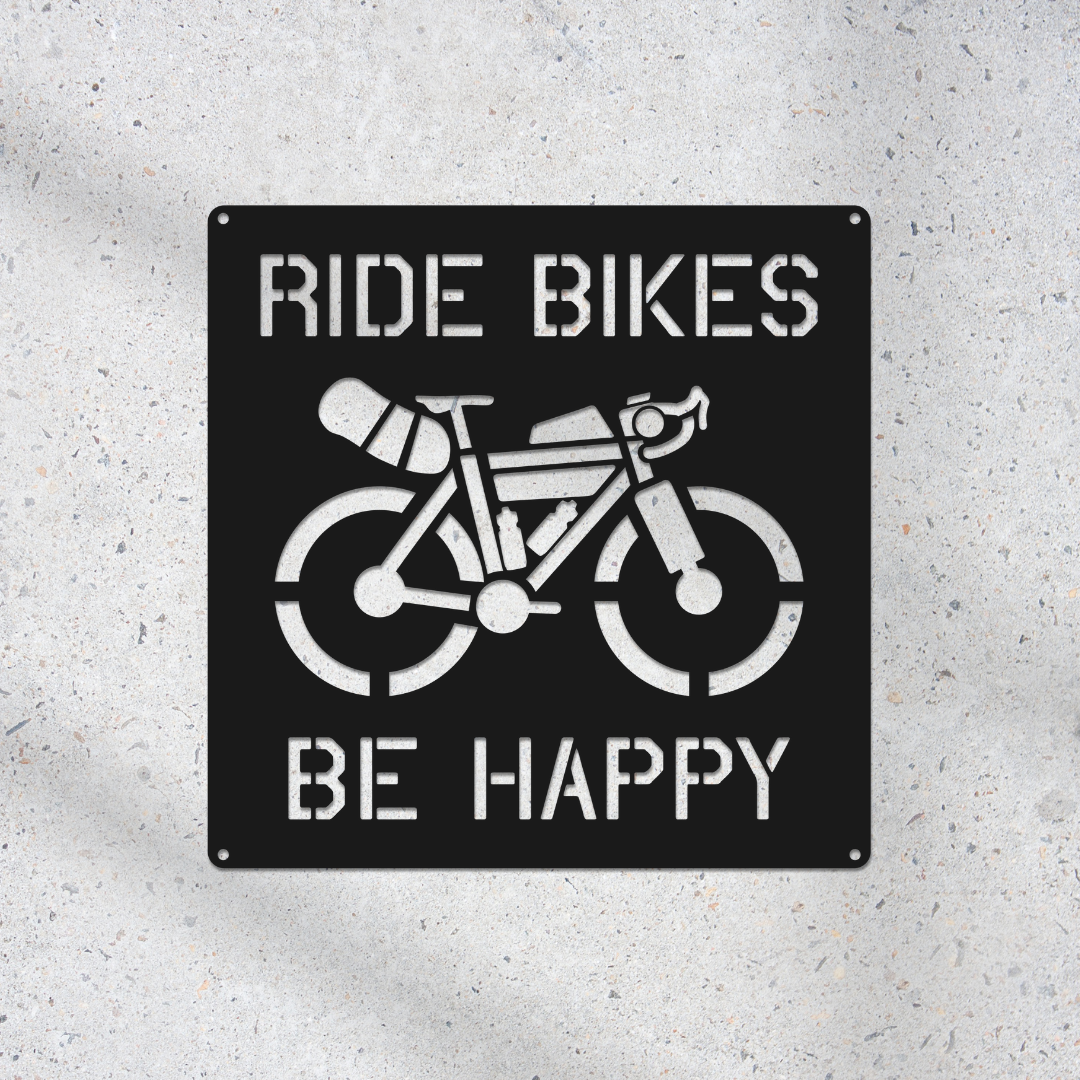 Custom Bikepacking Metal Sign: Adventure Cycling Wall Art