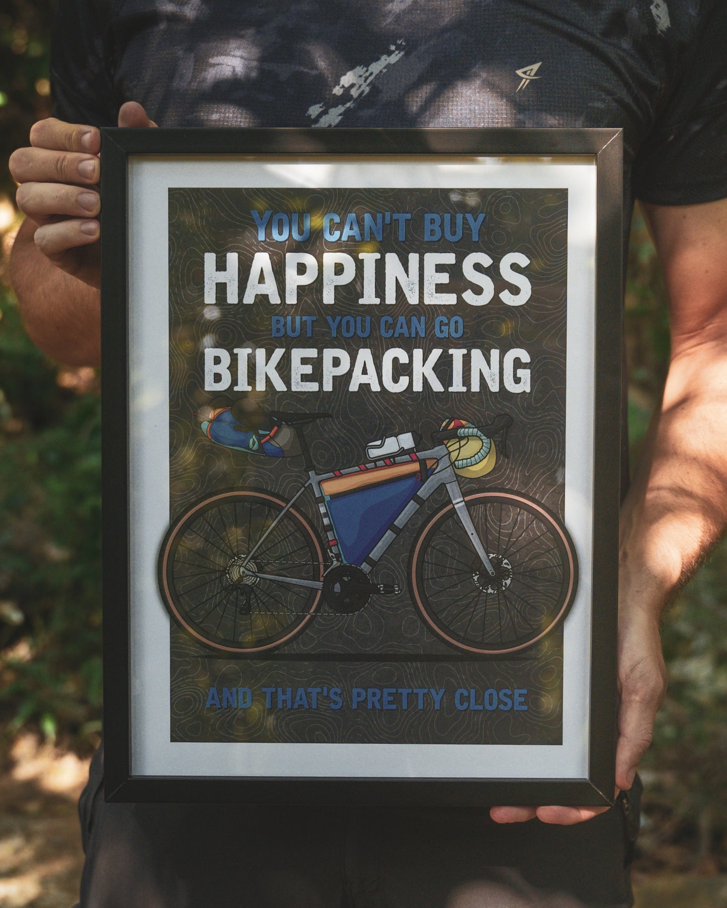 Bikepacking is Happiness Print