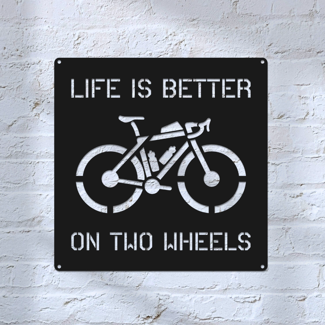 Personalized Gravel Bike Metal Wall Art: Custom Cycling Sign