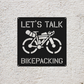 Custom Bikepacking Metal Sign: Adventure Cycling Wall Art