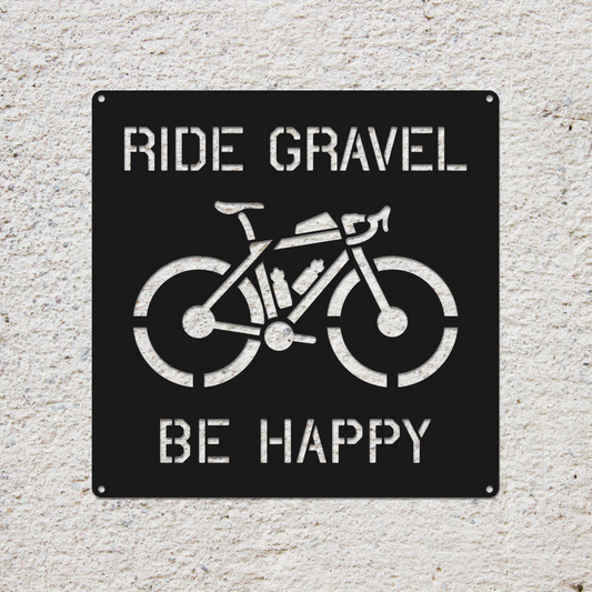 Personalized Gravel Bike Metal Wall Art: Custom Cycling Sign