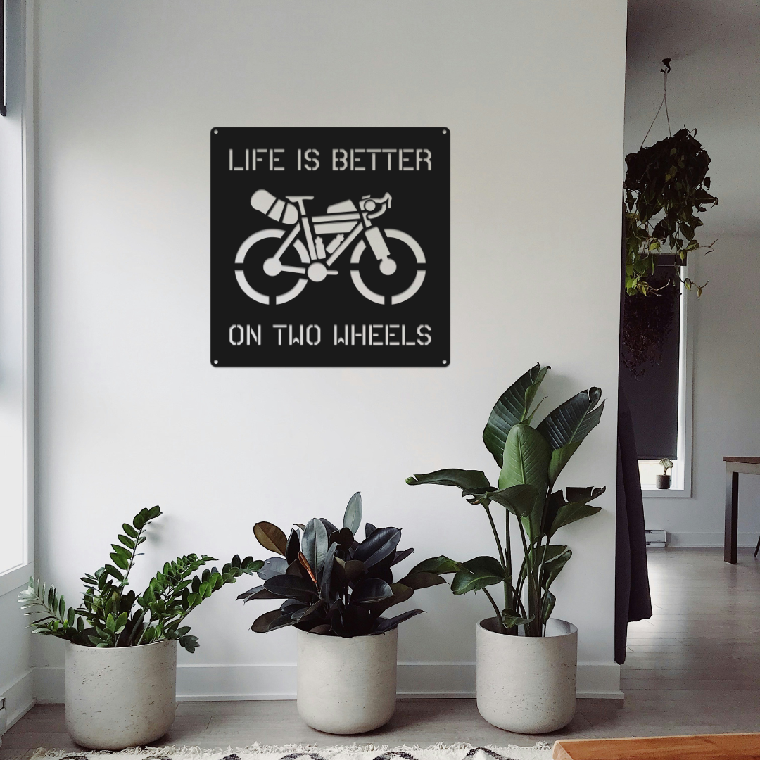 Custom Bikepacking Metal Sign: Adventure Cycling Wall Art