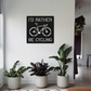 Personalized Road Bike Metal Sign: Custom Cycling Art, Bike Shop Decor
