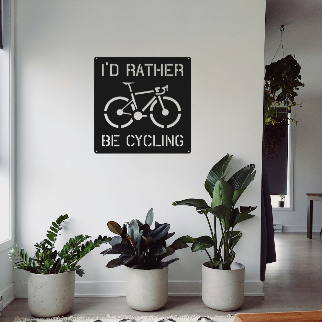 Personalized Road Bike Metal Sign: Custom Cycling Art, Bike Shop Decor