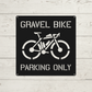 Personalized Gravel Bike Metal Wall Art: Custom Cycling Sign