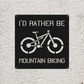 Personalized Mountain Bike Metal Sign: Custom Cycling Art
