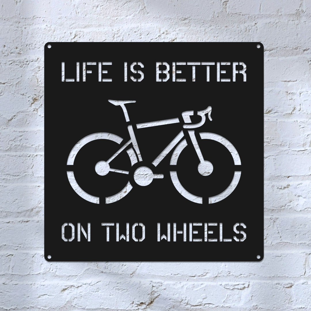 Personalized Road Bike Metal Sign: Custom Cycling Art, Bike Shop Decor
