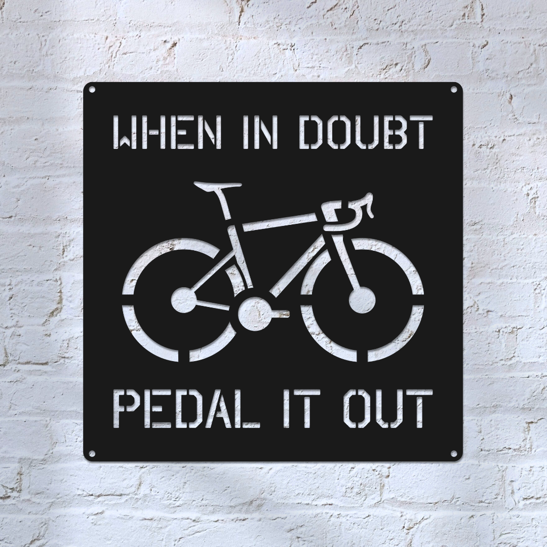 Personalized Road Bike Metal Sign: Custom Cycling Art, Bike Shop Decor