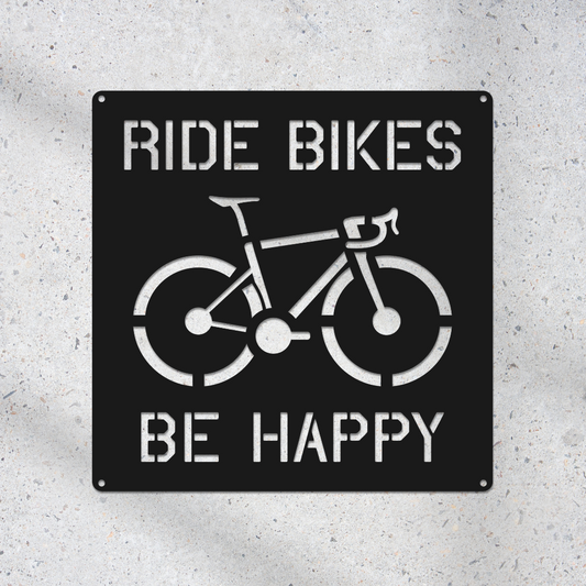 Personalized Road Bike Metal Sign: Custom Cycling Art, Bike Shop Decor