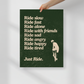 Just Ride Print