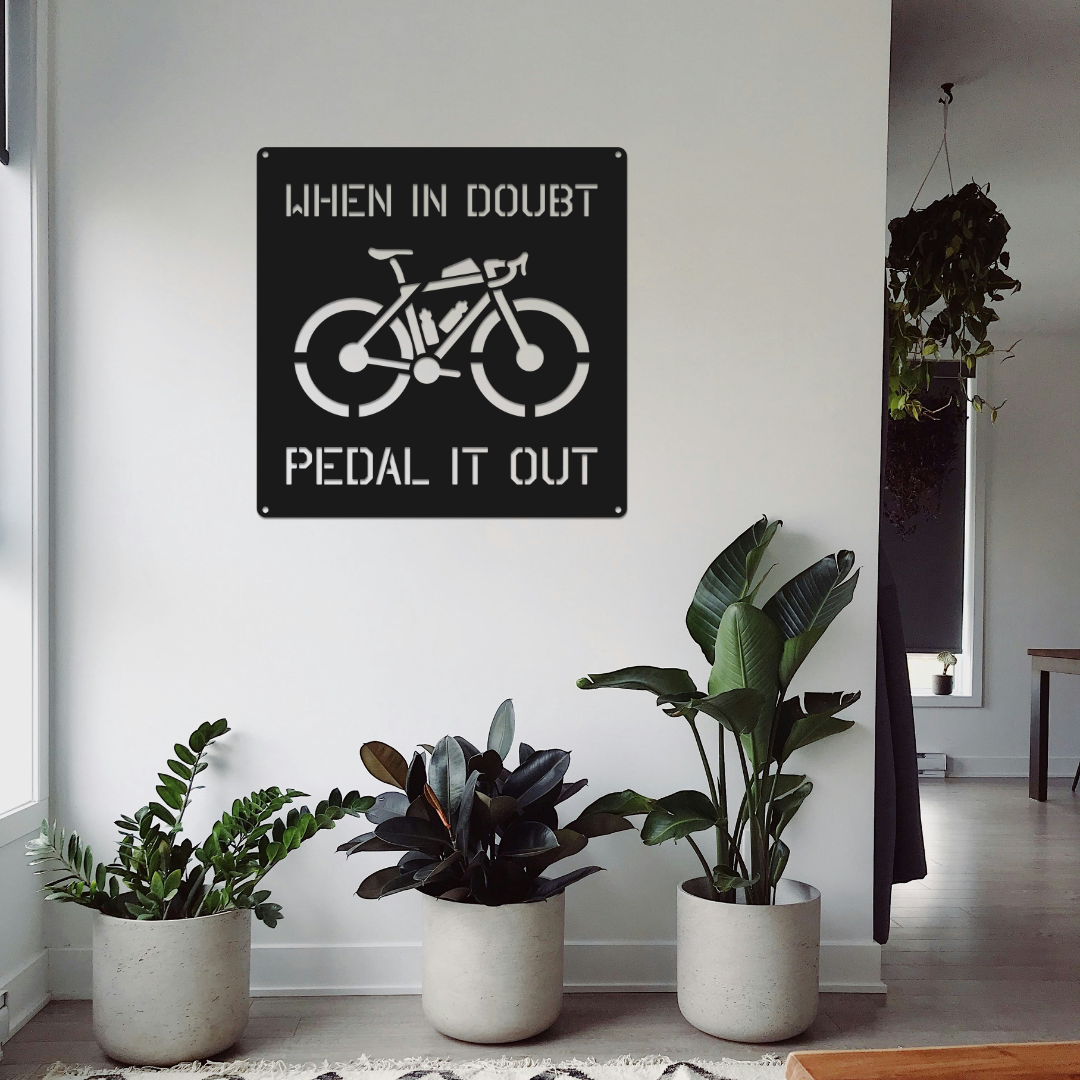 Personalized Gravel Bike Metal Wall Art: Custom Cycling Sign
