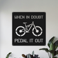 Personalized Mountain Bike Metal Sign: Custom Cycling Art