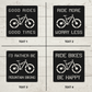 Personalized Mountain Bike Metal Sign: Custom Cycling Art